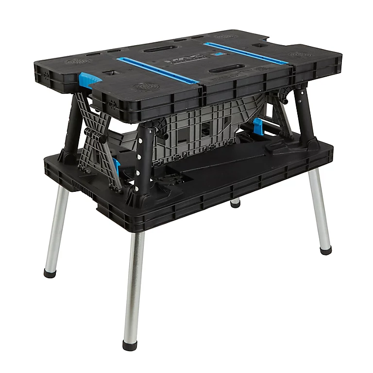 Mac Allister Foldable Workbench (H)755mm 180kg Capacity Mac Allister Foldable Workbench (H)755mm 180kg Capacity