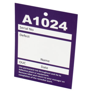 Defective Pole Labels A1024 Purple (pk 10)