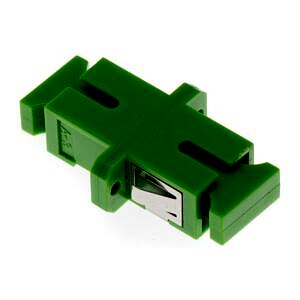 Fibre Adaptor SC/APC Simplex SM Ceramic Green