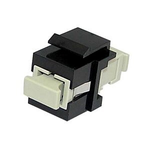 Fibre Keystone Jack Black Body SC Simplex Multimode Beige Adaptor Fibre Keystone Jack Black Body SC Simplex Multimode Beige Adaptor
