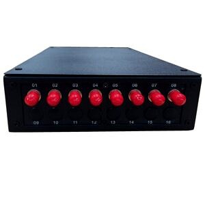Fibre Optic Breakout Box 8 Way Outside Connectors MM ST Simplex