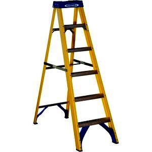 6 Tread Fibreglass Stepladder