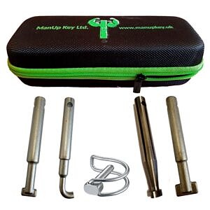 CoverUp Key Manhole Lifting Tool Telecoms Kit 4 Tips CoverUp Key Manhole Lifting Tool Telecoms Kit 4 Tips